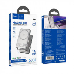УМБ HOCO Sunlight power bank magnetic suction + holder Q36 5000mah |1Type-C, 20W/3A, PD/QC|