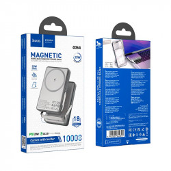 УМБ HOCO Sunlight power bank magnetic suction + holder Q36A 10000mAh |1Type-C, 20W/3A, PD/QC|