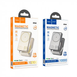 УМБ HOCO Sunlight power bank magnetic suction + holder Q36A 10000mAh |1Type-C, 20W/3A, PD/QC|