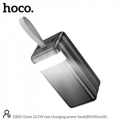 УМБ Hoco Great fast charging power bank DB50 80000mAh |2Type-C/4USB, 22.5W/3A, PD/QC|