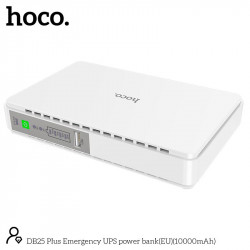 Mini DC UPS HOCO Emergency power bank 10000mAh DB25 Plus |DC 5/9/12v, USB, LAN, POE 15/24v|