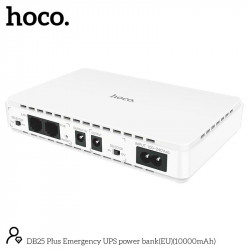 Mini DC UPS HOCO Emergency power bank 10000mAh DB25 Plus |DC 5/9/12v, USB, LAN, POE 15/24v|