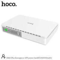 Mini DC UPS HOCO Emergency power bank 10000mAh DB25 Plus |DC 5/9/12v, USB, LAN, POE 15/24v|