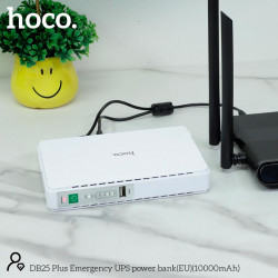 Mini DC UPS HOCO Emergency power bank 10000mAh DB25 Plus |DC 5/9/12v, USB, LAN, POE 15/24v|