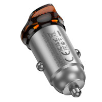Адаптер автомобільний HOCO Rigorous single port Car charger NZ16 |1Type-C, 30W/3A, PD30W/QC|