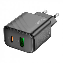 Адаптер мережевий HOCO Sunlight dual-port charger CS23A |1USB/1Type-C, 30W/3A, PD/QC|