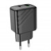 Адаптер мережевий HOCO Sunlight dual-port charger CS23A |1USB/1Type-C, 30W/3A, PD/QC|