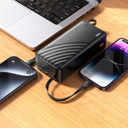 УМБ HOCO Night tide power bank with 4 cables J146B 30000mAh |1USB/1Type-C, 2A|