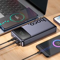 УМБ HOCO Leader power bank with digital display dark Q40 25000mah |1USB/2Type-C, PD/QC, 65W/3A|