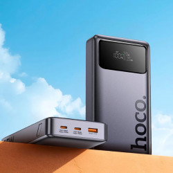 УМБ HOCO Leader power bank with digital display dark Q40 25000mah |1USB/2Type-C, PD/QC, 65W/3A|