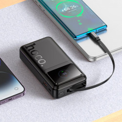 УМБ Hoco Bright power bank with telescopic cable and display Q41 20000mAh |1USB/1Type-C, PD/QC, 22.5W/3A|