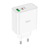 Адаптер мережевий HOCO Awesome C113A |1USB/1Type-C, 65W/3A, PD/QC|