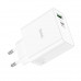 Адаптер мережевий HOCO Awesome C113A |1USB/1Type-C, 65W/3A, PD/QC|
