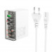 Адаптер мережевий Hoco Fuerza six-port charger N36 |3USB/3Type-C, 65W/3A, PD/QC|