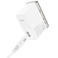 Адаптер мережевий Hoco Fuerza six-port charger N36 |3USB/3Type-C, 65W/3A, PD/QC|