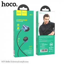 Навушники HOCO Belle Universal M75 |1,2m, Mic|