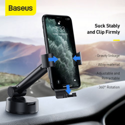 Тримач BASEUS Simplism gravity Car mount holder with suction base (SUYL-JY01)