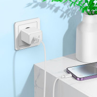 Адаптер мережевий HOCO Ocean single port charger CS13A |1type-C, 20W/3A, PD/QC|
