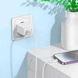 Адаптер мережевий HOCO Ocean single port charger CS13A |1type-C, 20W/3A, PD/QC|