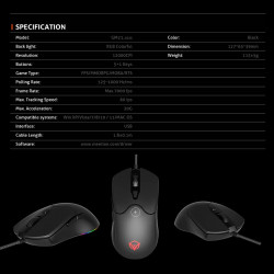 Миша MEETION RGB Backlit Gaming Mouse RGB GM21_2023 |12000dpi|