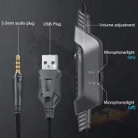 Навушники ONIKUMA Gaming with LED K6