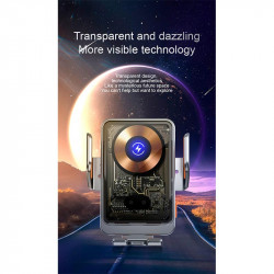 Тримач Auto open-close Transparent Wireless Charger T11 |15W|