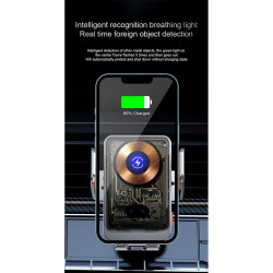 Тримач Auto open-close Transparent Wireless Charger T11 |15W|