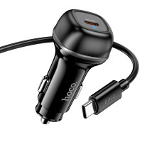 Адаптер автомобільний Hoco rank single port Car charger Z58 (Type-C to Type-C set) |1Type-C, 30W/3A,
