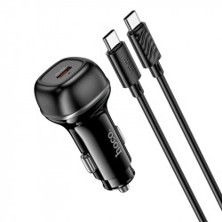 Адаптер автомобільний Hoco rank single port Car charger Z58 (Type-C to Type-C set) |1Type-C, 30W/3A,