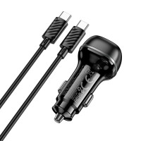Адаптер автомобільний Hoco rank single port Car charger Z58 (Type-C to Type-C set) |1Type-C, 30W/3A,