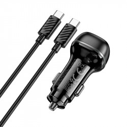 Адаптер автомобільний Hoco rank single port Car charger Z58 (Type-C to Type-C set) |1Type-C, 30W/3A,