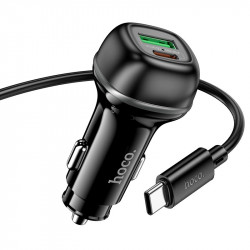 Адаптер автомобільний Hoco Rank dual port Car charger Z58A (Type-C to Type-C set) |1USB/1Type-C, 48W