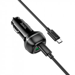 Адаптер автомобільний Hoco Rank dual port Car charger Z58A (Type-C to Type-C set) |1USB/1Type-C, 48W