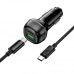 Адаптер автомобільний Hoco Rank dual port Car charger Z58A (Type-C to Type-C set) |1USB/1Type-C, 48W