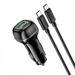 Адаптер автомобільний Hoco Rank dual port Car charger Z58A (Type-C to Type-C set) |1USB/1Type-C, 48W