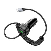 Адаптер автомобільний Hoco Rank Car charger Z58B (Type - C Cable set) |1Type-C, 48W/3A, PD30W/QC|