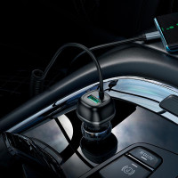 Адаптер автомобільний Hoco Rank Car charger Z58B (Type - C Cable set) |1Type-C, 48W/3A, PD30W/QC|