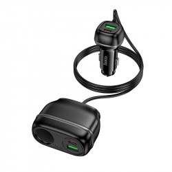 Адаптер автомобільний Hoco Rank Car charger Z59A |2USB/2TypeC/1 slot 240W cigarette lighter, PD30W/Q