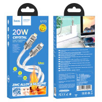 Кабель Hoco Type-C to Lightning Solid PD silicone charging data cable U113 |1.2m, 20W, 3A|