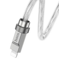 Кабель Hoco Type-C to Lightning Solid PD silicone charging data cable U113 |1.2m, 20W, 3A|