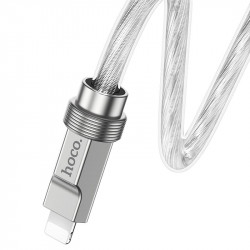 Кабель Hoco Type-C to Lightning Solid PD silicone charging data cable U113 |1.2m, 20W, 3A|