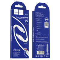 Кабель Hoco Type-C to Lightning Trendy PD charging data cable X55 |1m, 3A, 20W|