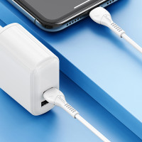 Кабель Hoco Type-C to Lightning Trendy PD charging data cable X55 |1m, 3A, 20W|
