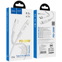 Кабель Hoco Type-C to Lightning New original PD charging data cable X56 |1m, 3A, 20W|