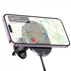 Тримач HOCO Guardian magnetic wireless fast charging Car holder (air outlet) HW12 |15W|