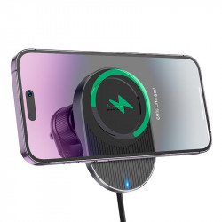 Тримач HOCO Guardian magnetic wireless fast charging Car holder (air outlet) HW12 |15W|