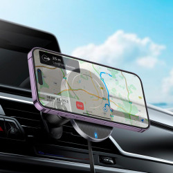 Тримач HOCO Guardian magnetic wireless fast charging Car holder (air outlet) HW12 |15W|