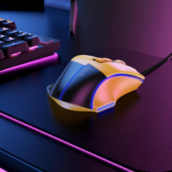 Миша HOCO Overlord luminous gaming wired mouse GM31 |1200-1800-2400-3600dpi|