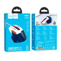 Миша HOCO Overlord luminous gaming wired mouse GM31 |1200-1800-2400-3600dpi|