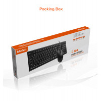 Набір Combo MEETION 2in1 Keyboard / Mouse USB Corded MT-C100 |RU/EN раскладки|